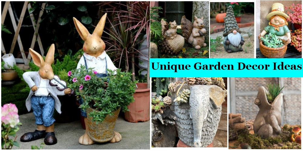 Home Garden Decoration Ideas, Modern Garden Outdoor Statues, Creative Garden Flower Pots, Large Animal Statues, Plant Container Garden Ideas, Small Backyard Garden Design Ideas