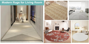 Modern Rugs for Living Room, Living Room Rug Ideas, Large Area Rugs for Dining Room, Modern Round Rugs for Bedroom, Thick Soft Rugs