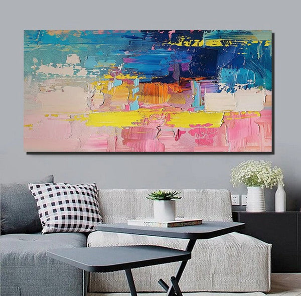 Abstract Wall Art for Bedroom, Modern Paintings for Living Room, Acrylic Painting on Canvas, Original Canvas Art, Simple Abstract Artwork-artworkcanvas