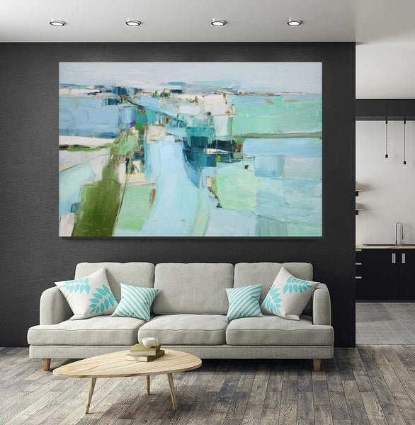 Modern Living Room Wall Art Ideas, Contemporary Canvas Art, Canvas Paintings for Bedroom, Hand Painted Art on Canvas, Original Acrylic Art-artworkcanvas