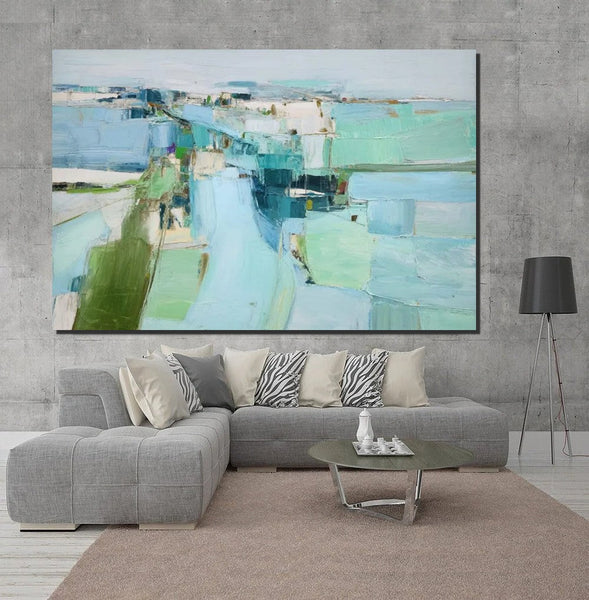 Modern Living Room Wall Art Ideas, Contemporary Canvas Art, Canvas Paintings for Bedroom, Hand Painted Art on Canvas, Original Acrylic Art-artworkcanvas
