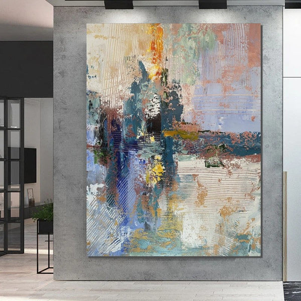 Living Room Acrylic Painting, Modern Wall Art Ideas for Dining Room, Large Canvas Painting, Contemporary Painting, Large Paintings for Bedroom-artworkcanvas