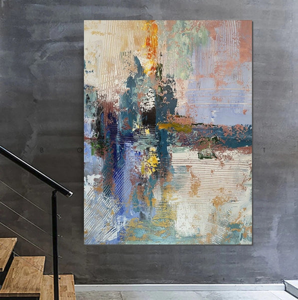 Living Room Acrylic Painting, Modern Wall Art Ideas for Dining Room, Large Canvas Painting, Contemporary Painting, Large Paintings for Bedroom-artworkcanvas