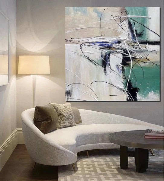 Abstract Acrylic Paintings for Living Room, Oversized Large Wall Art, Modern Contemporary Artwork, Buy Paintings Online, Heavy Texture Canvas Art-artworkcanvas