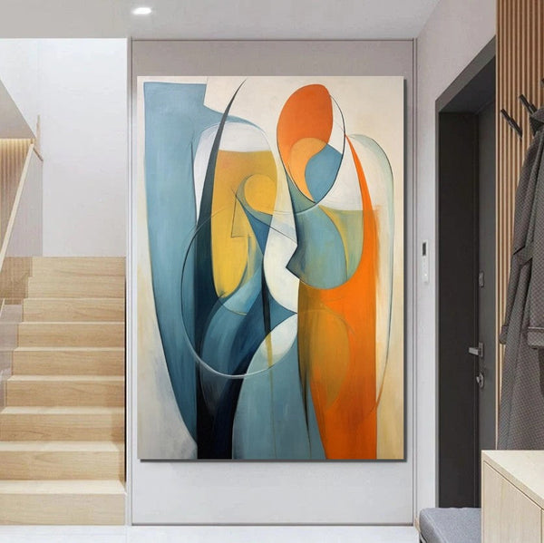 Simple Modern Art, Bedroom Wall Art Paintings, Large Painting on Canvas, Acrylic Abstract Paintings, Buy Abstract Painting Online-artworkcanvas