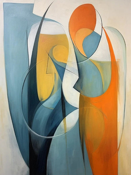 Acrylic Abstract Paintings, Buy Abstract Painting Online, Simple Modern Art, Bedroom Wall Art Paintings, Large Painting on Canvas-artworkcanvas