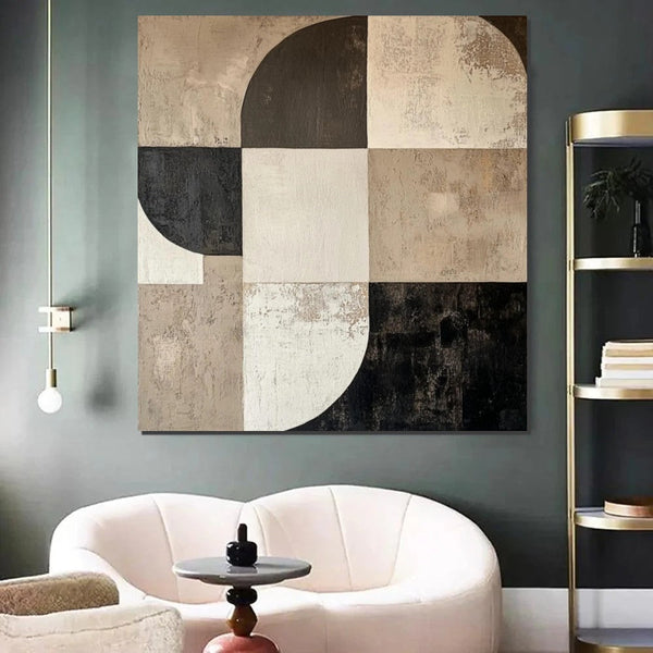 Large Painting on Canvas, Simple Modern Art, Bedroom Wall Art Paintings, Acrylic Abstract Paintings, Buy Abstract Painting Online, Black Abstract Paintings-artworkcanvas