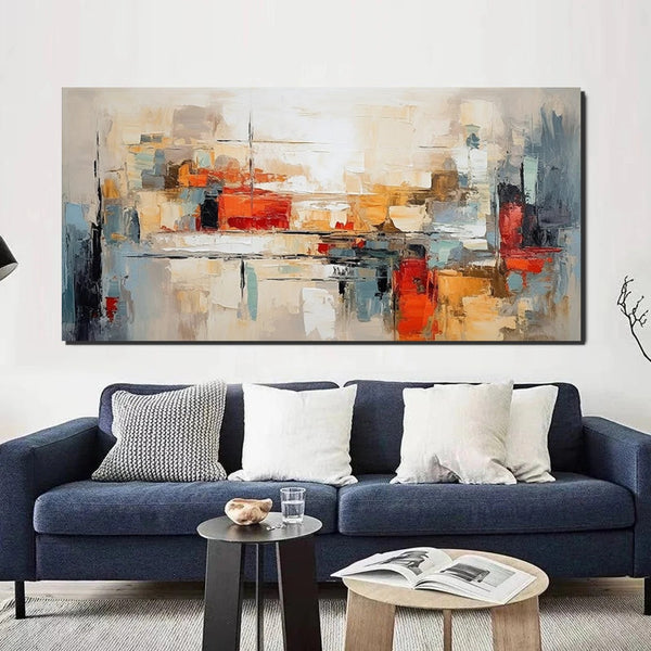 Original Abstract Art, Hand Painted Canvas Art, Modern Paintings for Living Room, Canvas Paintings for Bedroom, Heavy Texture Paintings-artworkcanvas