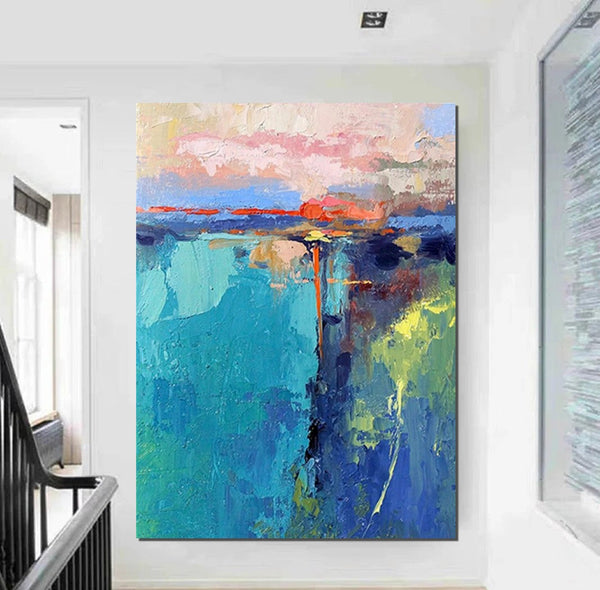 Modern Paintings, Contemporary Art Painting, Bedroom Acrylic Painting, Simple Painting Ideas, Living Room Wall Painting, Extra Large Canvas Painting-artworkcanvas