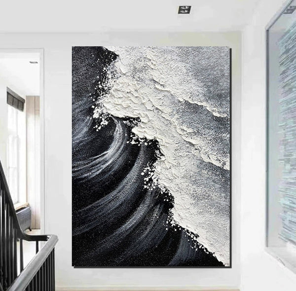 Heavy Texture Acrylic Paintings, Canvas Painting Ideas for Bedroom, Large Abstract Canvas Paintings, Hand Painted Wall Painting-artworkcanvas