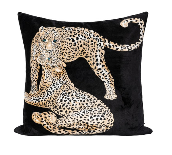 Abstract Contemporary Pillow for Couch, Leopard Decorative Sofa Pillows, Large Modern Sofa Throw Pillows for Bedroom-artworkcanvas