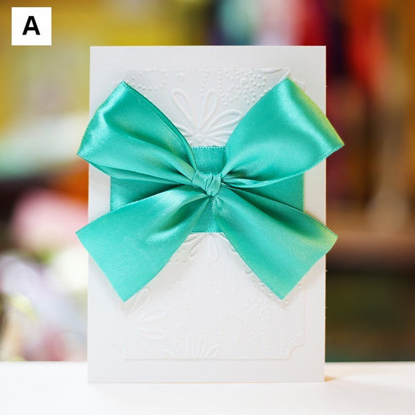 Beautiful Valentine's Day Greeting Card, Creative Birthday Greeting Card, Bowknot Greeting Cards, Original Handmade Wedding Greeting Card, Unique Anniversary Greeting Card to Lovers-artworkcanvas