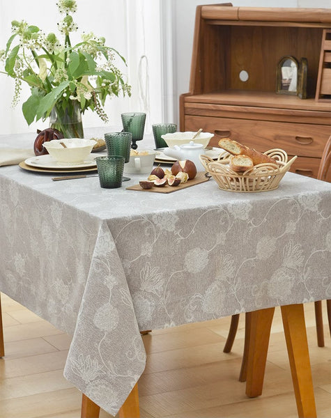 Rustic Table Covers for Kitchen, Country Farmhouse Tablecloth, Square Tablecloth for Round Table, Large Rectangle Tablecloth for Dining Room Table-artworkcanvas