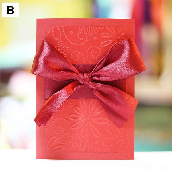 Beautiful Valentine's Day Greeting Card, Creative Birthday Greeting Card, Bowknot Greeting Cards, Original Handmade Wedding Greeting Card, Unique Anniversary Greeting Card to Lovers-artworkcanvas