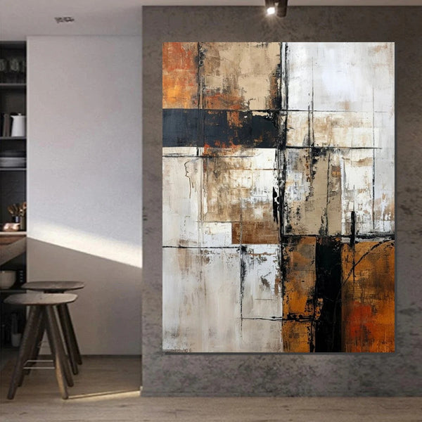 Large Abstract Paintings, Contemporary Acrylic Wall Art Ideas, Modern Canvas Painting, Large Paintings for Living Room, Simple Modern Art-artworkcanvas