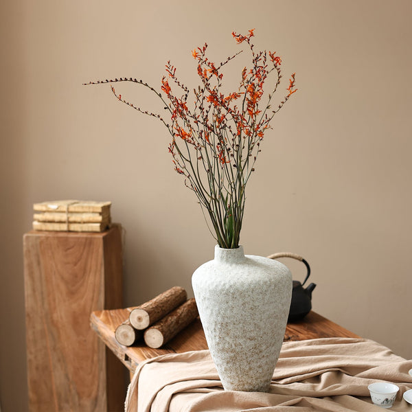 Natural Decorations, Flower Arrangement, Handmade Artificial Flower, Dried Fire Orchid Bouquet, Natural Dried Flowers-artworkcanvas