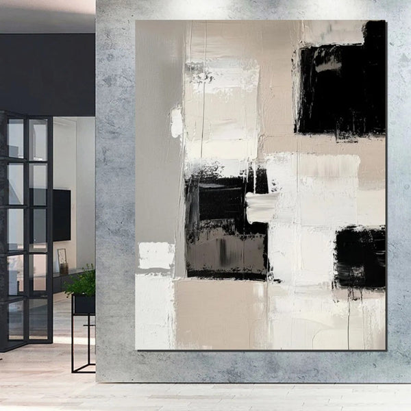 Modern Acrylic Canvas Painting, Oversized Wall Art Painting for Sale, Heavy Texture Paintings, Palette Knife Paniting, Acrylic Painting on Canvas-artworkcanvas