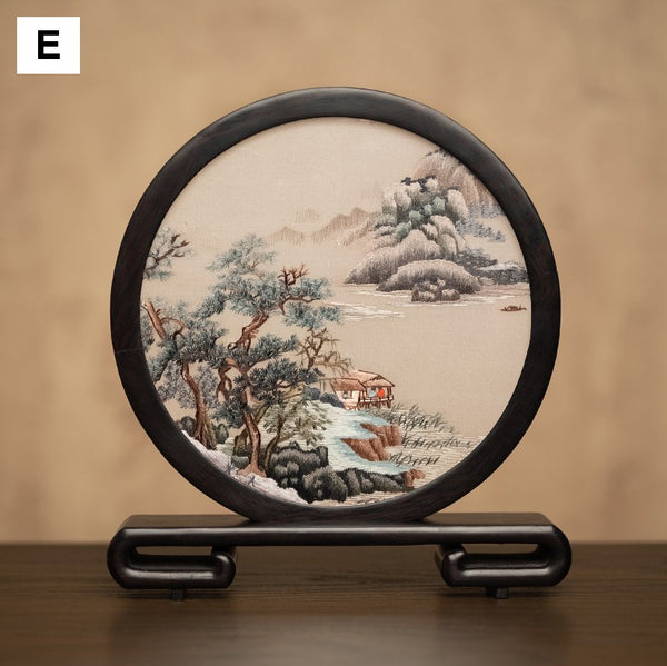 Traditional Chinese Suzhou Embroidery Ornament, Premium Souvenir, Exclusive Business Present Panda Embroidered Decor, Unique Birthday Gift-artworkcanvas