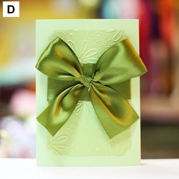 Beautiful Valentine's Day Greeting Card, Creative Birthday Greeting Card, Bowknot Greeting Cards, Original Handmade Wedding Greeting Card, Unique Anniversary Greeting Card to Lovers-artworkcanvas