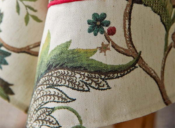 Rustic Garden Floral Tablecloth for Round Table, Spring Flower Table Cover for Kitchen, Modern Rectangular Tablecloth Ideas for Dining Room Table-artworkcanvas