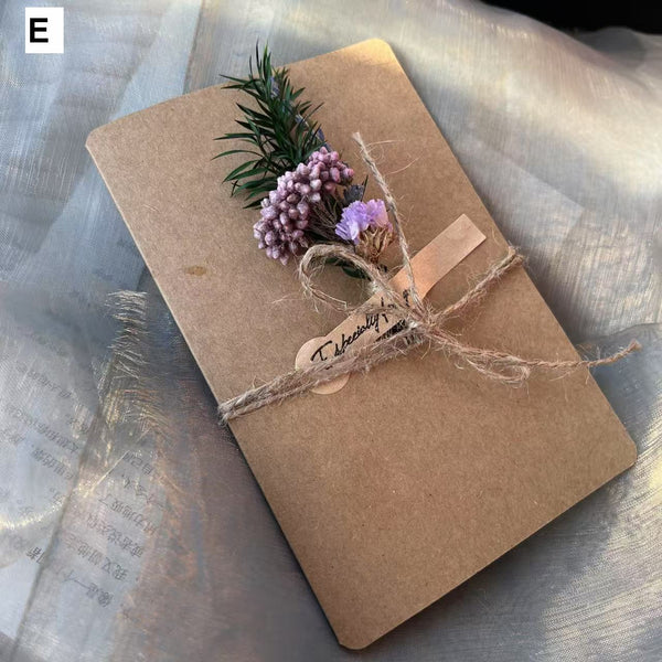 Beautiful Valentine's Day Greeting Card, Original Handmade Dried Flower Greeting Cards, Creative Birthday Greeting Card, Wedding Greeting Card, Unique Anniversary Greeting Card-artworkcanvas