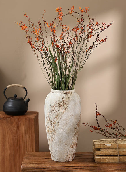 Natural Decorations, Flower Arrangement, Handmade Artificial Flower, Dried Fire Orchid Bouquet, Natural Dried Flowers-artworkcanvas