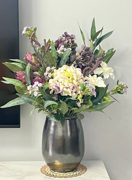 Amazing Flower Arrangement Ideas for Interior Design, Large Bunch of Flowers Arrangement, Faux Silk Floral Table Centerpiece, Modern Artificial Floral for Living Room-artworkcanvas