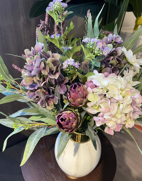 Amazing Flower Arrangement Ideas for Interior Design, Large Bunch of Flowers Arrangement, Faux Silk Floral Table Centerpiece, Modern Artificial Floral for Living Room-artworkcanvas