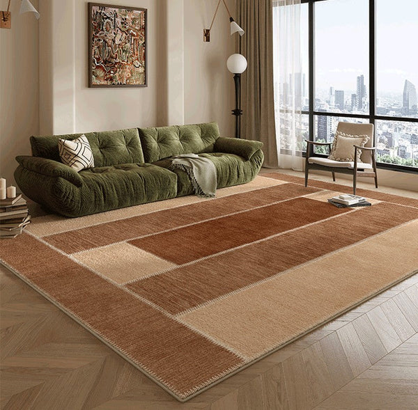 Abstract Modern Carpets for Living Room, Modern Rugs for Dining Room, Contemporary Rugs for Bedroom, Mid Century Modern Rugs Next to Bed-artworkcanvas
