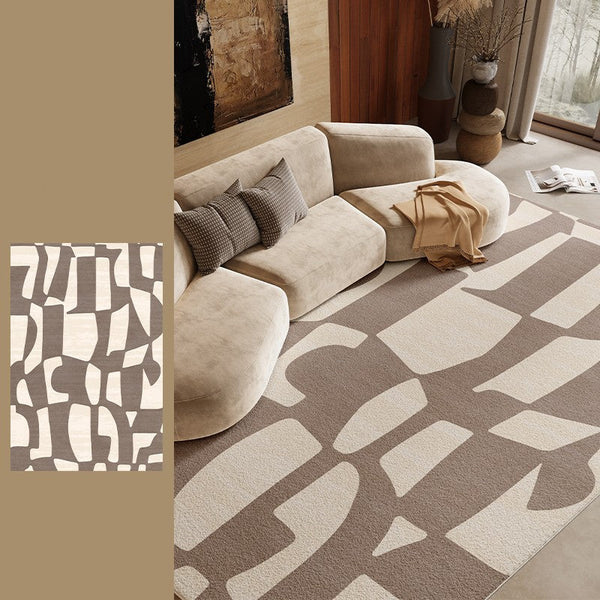 Abstract Contemporary Rugs for Bedroom, Modern Rugs under Sofa, Dining Room Floor Rugs, Modern Rug Ideas for Living Room-artworkcanvas