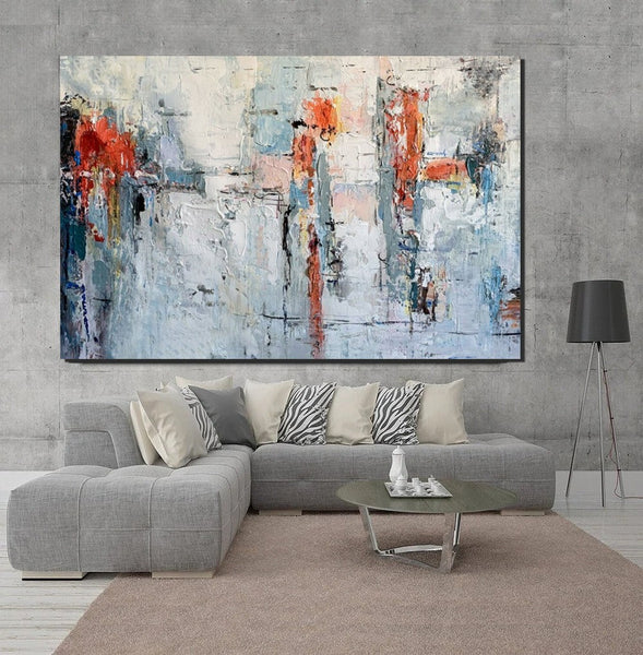 Abstract Acrylic Paintings for Living Room, Buy Paintings Online, Heavy Texture Canvas Art, Modern Contemporary Artwork-artworkcanvas