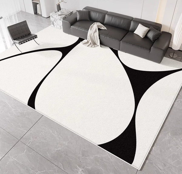 Abstract Contemporary Modern Rugs, Large Modern Rugs for Living Room, Geometric Modern Rugs for Bedroom, Modern Rugs for Dining Room-artworkcanvas