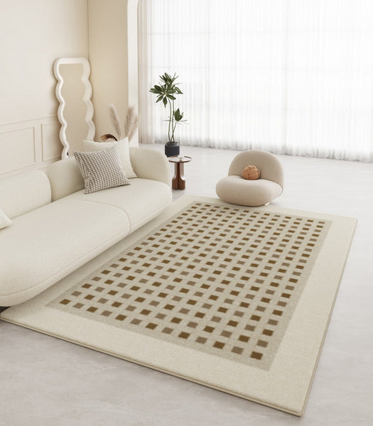 Thick Large Modern Rugs for Living Room, Abstract Modern Rugs for Bedroom, Modern Rugs for Dining Room, Contemporary Geometric Modern Rugs-artworkcanvas