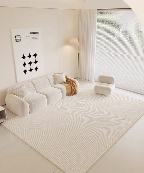 Thick Modern Rugs for Sale, Soft Modern Rug for Bedroom, Modern Rugs for Living Room, Geometric Contemporary Rugs for Dining Room-artworkcanvas