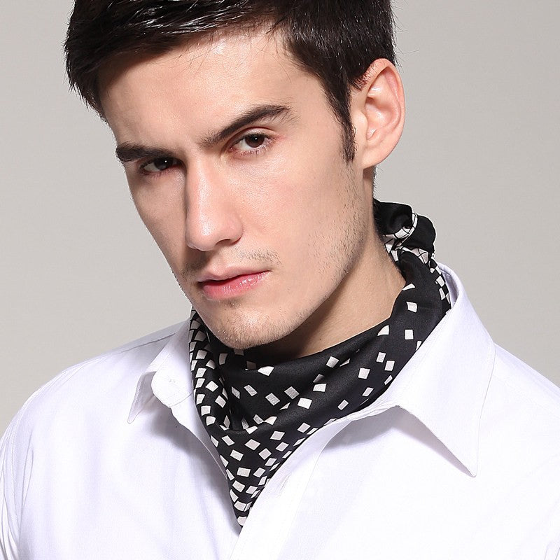 Mens Dress Silk Scarf, Pure Silk Square Scarf, Soft Silk Scarf Mens, S –  artworkcanvas