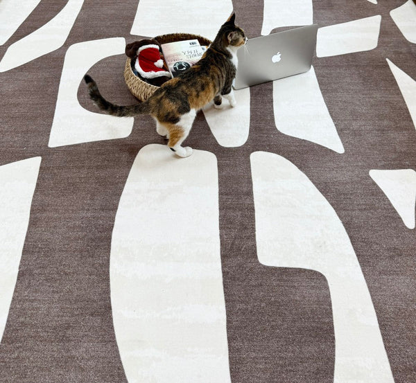 Abstract Contemporary Rugs for Bedroom, Modern Rugs under Sofa, Dining Room Floor Rugs, Modern Rug Ideas for Living Room-artworkcanvas