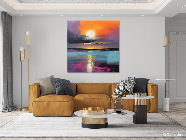 Abstract Landscape Artwork, Landscape Painting on Canvas, Hand Painted Canvas Art, Contemporary Wall Art Paintings, Extra Large Original Art-artworkcanvas