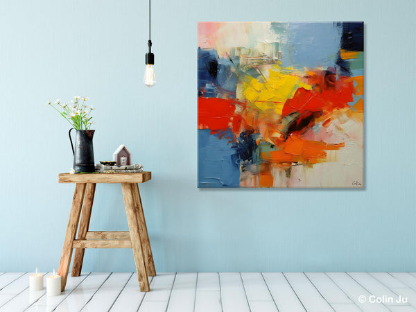 Abstract Canvas Art for Living Room, Extra Large Abstract Paintings for Dining Room, Original Modern Acrylic Art, Modern Canvas Paintings-artworkcanvas