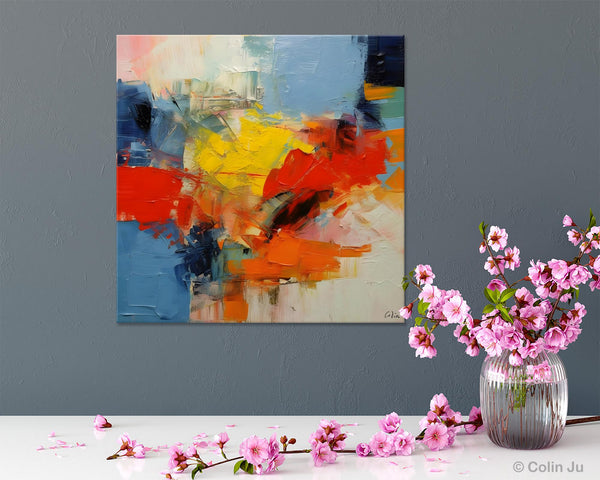 Abstract Canvas Art for Living Room, Extra Large Abstract Paintings for Dining Room, Original Modern Acrylic Art, Modern Canvas Paintings-artworkcanvas