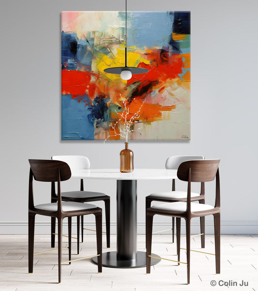 Abstract Canvas Art for Living Room, Extra Large Abstract Paintings for Dining Room, Original Modern Acrylic Art, Modern Canvas Paintings-artworkcanvas