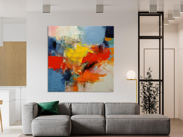 Abstract Canvas Art for Living Room, Extra Large Abstract Paintings for Dining Room, Original Modern Acrylic Art, Modern Canvas Paintings-artworkcanvas