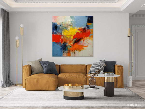 Abstract Canvas Art for Living Room, Extra Large Abstract Paintings for Dining Room, Original Modern Acrylic Art, Modern Canvas Paintings-artworkcanvas