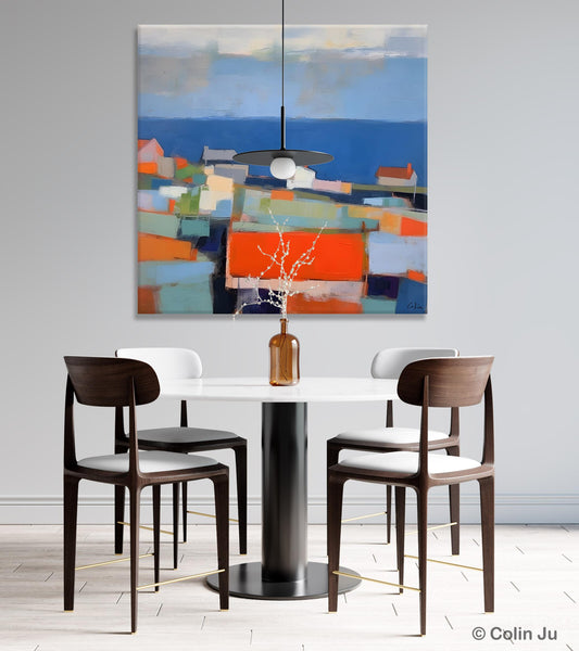 Large Art Painting for Living Room, Original Landscape Canvas Art, Oversized Landscape Wall Art Paintings, Contemporary Acrylic Painting on Canvas-artworkcanvas