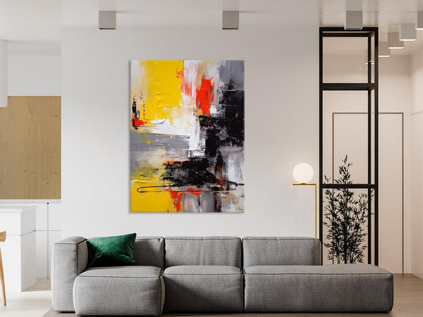 Original Abstract Art, Contemporary Acrylic Painting, Hand Painted Canvas Art, Modern Wall Art Ideas for Dining Room, Large Canvas Paintings-artworkcanvas