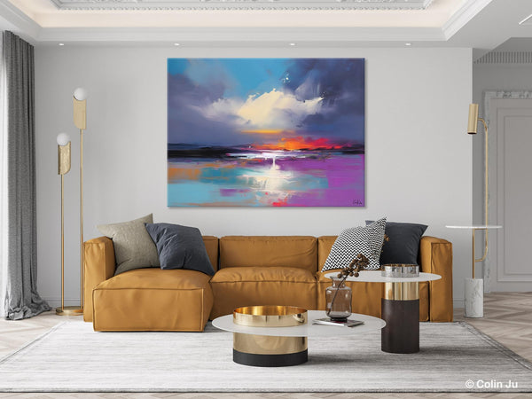 Living Room Abstract Paintings, Large Landscape Canvas Paintings, Buy Art Online, Original Landscape Abstract Painting, Simple Wall Art Ideas-artworkcanvas