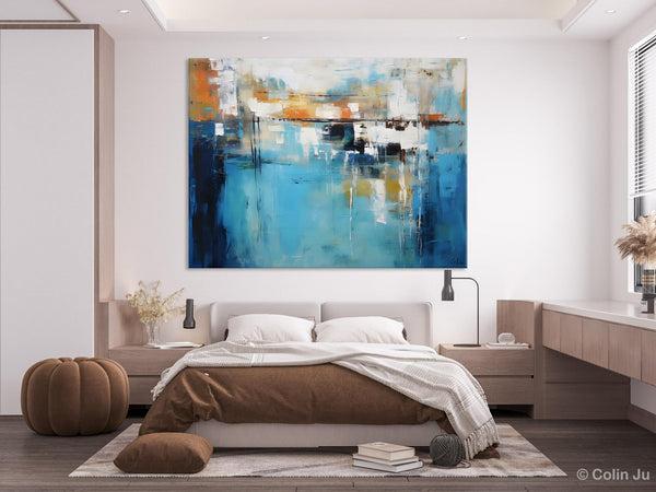 Contemporary Canvas Art, Heavy Texture Canavas Art, Original Modern Wall Paintings, Abstract Painting for Bedroom, Modern Acrylic Artwork-artworkcanvas