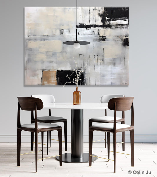 Large Original Abstract Wall Art, Simple Modern Art, Contemporary Acrylic Paintings, Oversized Paintings on Canvas, Large Canvas Paintings for Living Room-artworkcanvas