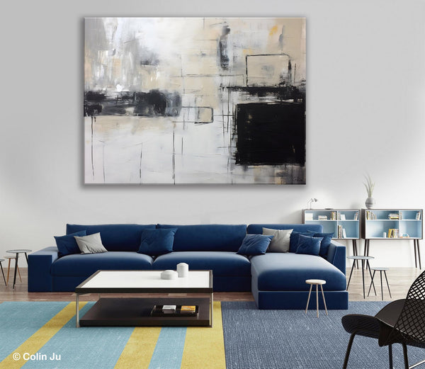 Large Wall Art Paintings, Simple Canvas Art, Simple Abstract Paintings, Contemporary Painting on Canvas, Original Canvas Wall Art for sale-artworkcanvas