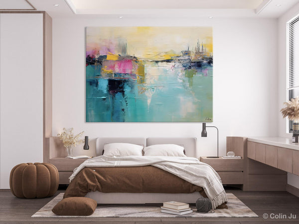 Acrylic Paintings Behind Sofa, Abstract Paintings for Bedroom, Contemporary Canvas Wall Art, Original Hand Painted Canvas Art, Buy Paintings Online-artworkcanvas