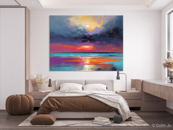 Original Abstract Art, Hand Painted Canvas Art, Large Abstract Painting for Living Room, Landscape Canvas Art, Large Landscape Acrylic Art-artworkcanvas